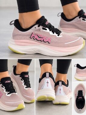 HOKA Skyflow Wide Running Shoes Women’s 9D Pink Starlight Glow
